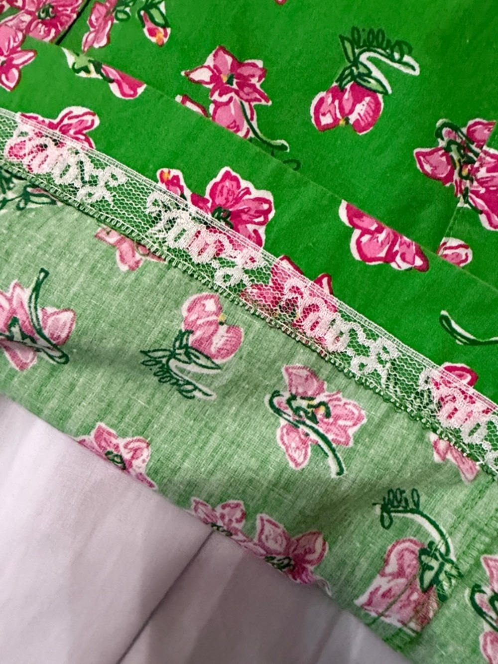 Lilly Pulitzer Green Dress with Pink Floral Print - Picture 4 of 10